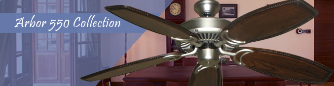 Arbor 550 52 inch sweep contemporary ceiling fans