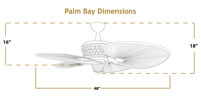 Palm Bay Ceiling Fan Dimensions
