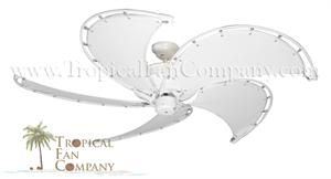 Nautical Ceiling Fan Pure White & White Blades