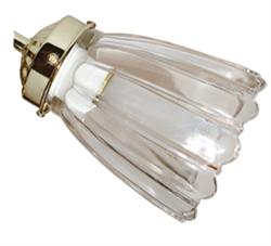 Clear Scalloped 018 Ceiling Fan Light - The Tropical Fan Company