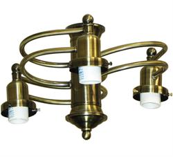 34 - 3 Light Swirl Fitter Adaptable Ceiling Fan Fitter
