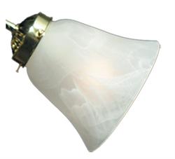 White Flared Scavo 040 Ceiling Fan Light - The Tropical Ceiling Fan Company