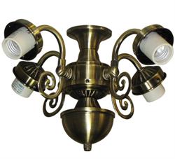 46 - 4 Light Curled Fitter - The Tropical Fan Company