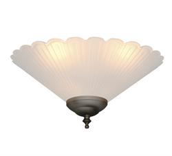 Frosted Scallop 178 Ceiling Fan Light - The Tropical Fan Company