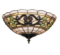 White Jeweled bowl 186 Ceiling Fan Light - The Tropical Fan Company
