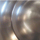 Dual motor ceiling fan in brushed steel finish